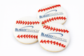 4" Printed Baseball Sugar Cookie-  Single
