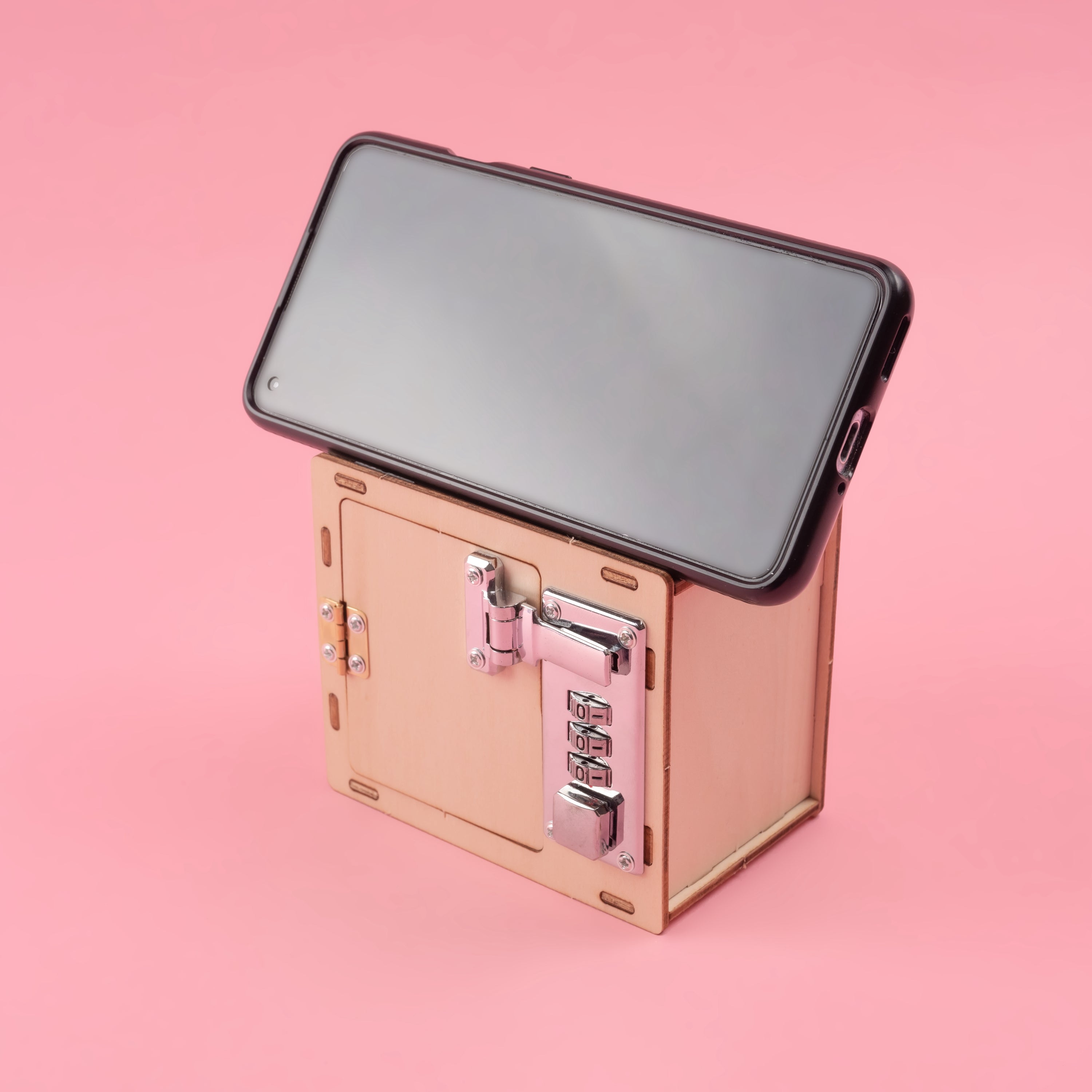 Combination Lock Box & Phone Holder DIY Kit, Educational STEM Toy