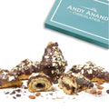 Andy Anand Sugar-Free Dark Chocolate Almond Croissant Cake, 10 pc, 2 lb – Keto & Diabetic-Friendly, Hand-Rolled, Birthday & Holiday Gift
