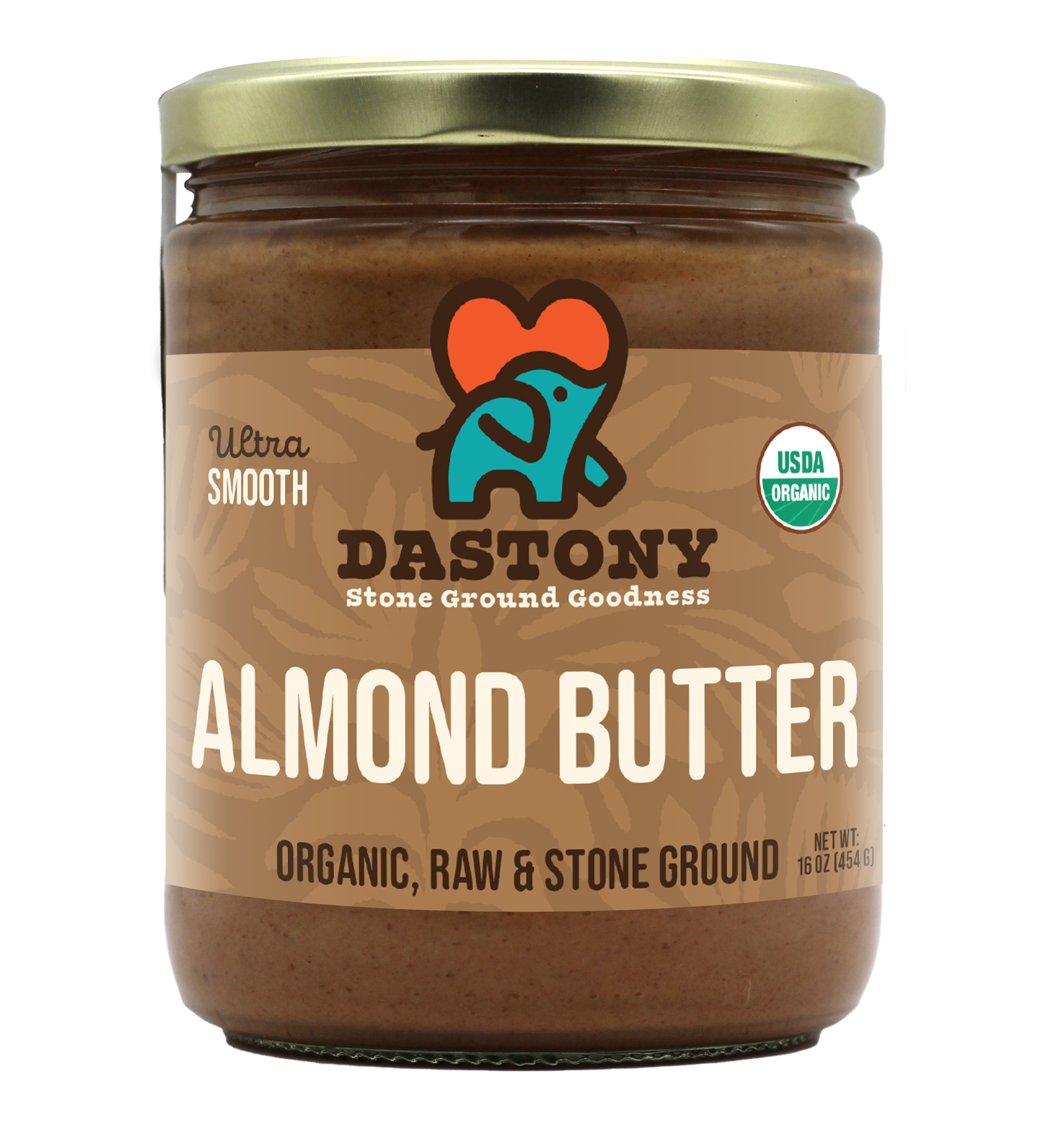 Organic Raw Almond Butter -16 oz
