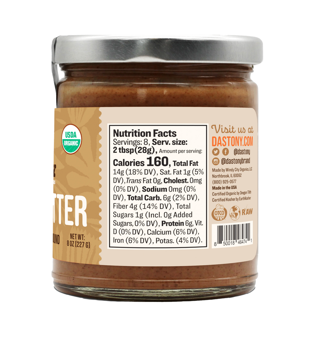 Organic Raw Almond Butter