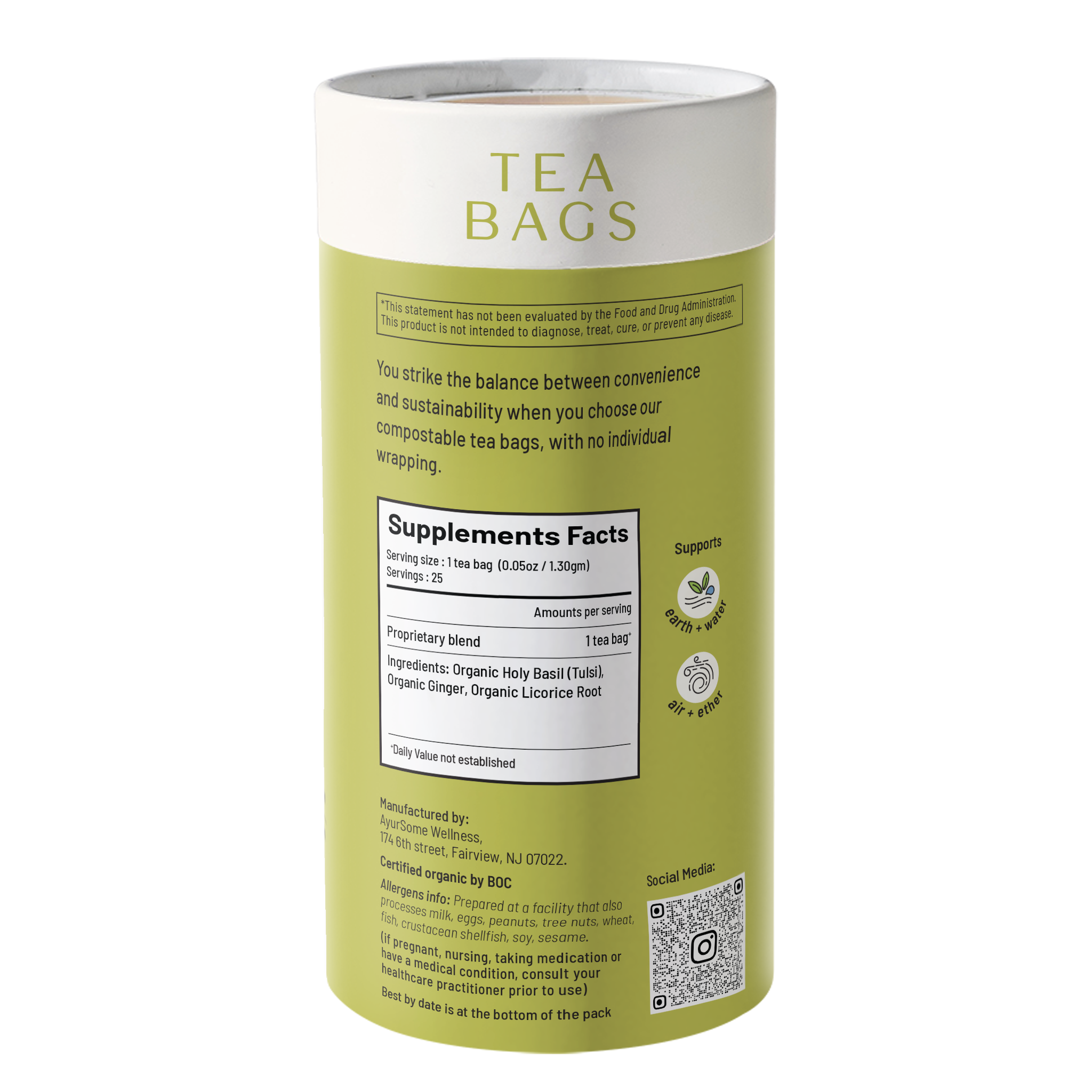 Deconges Tea | Organic Holy Basil Tea Blend