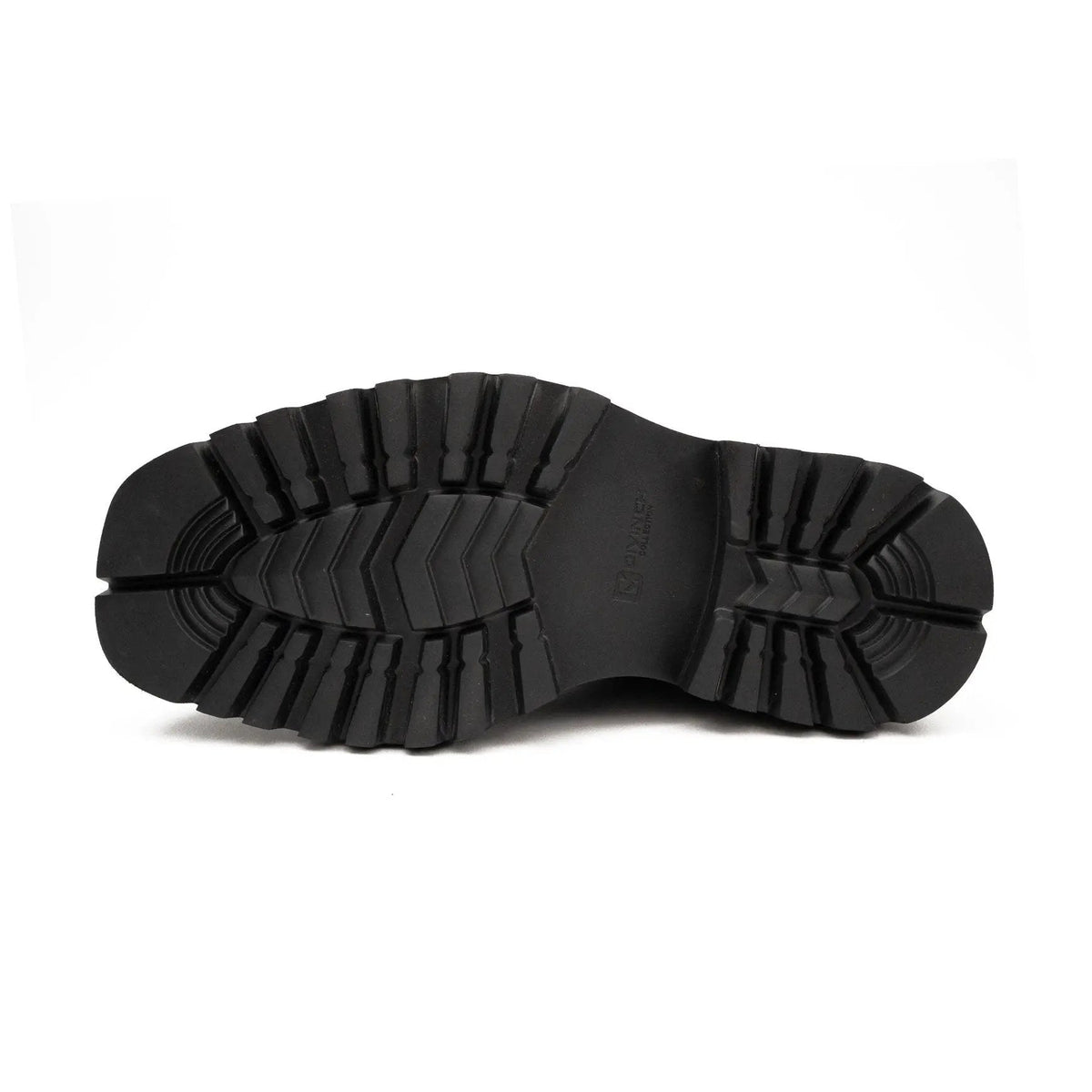 Black Square-Toe Derby Shoes with Pull Tab