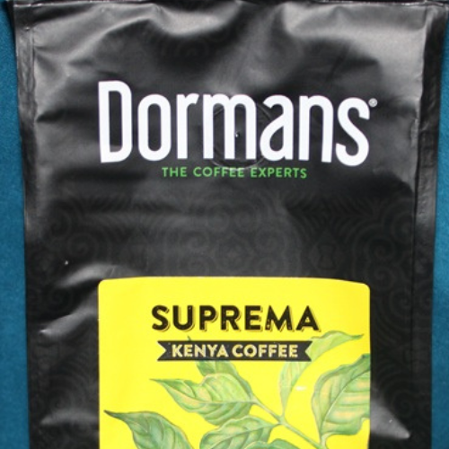 Dormans SUPREMA Kenya Coffee package label detail