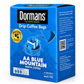 Dormans AA Blue Mountain Single Serve Drip Coffee Bags, Medium Roast Premium Kenyan Arabica, Pour Over Coffee Packets, 6 Count Box (6g per Sachet)