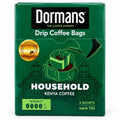 Dormans Household Blend Premium Pour Over Drip Coffee Bags | Mellow Full-Bodied Kenyan Coffee | 6-Pack Box (0.21 oz / 6g Individual Sachets)