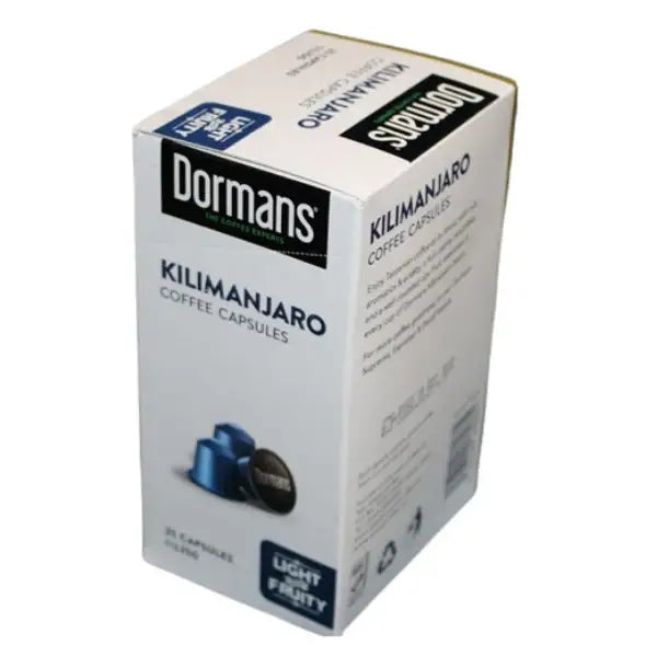 Buy 2 Get 1 Free premium coffee pods from Dormans featuring espresso capsules, specialty Kilimanjaro coffee, and Suprema single serve coffee capsules.