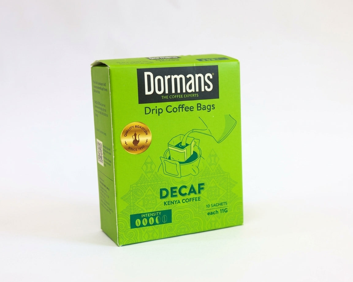 Dormans Decaf Drip Coffee Bags - 6 Sachets x 11g box | 66g net weight