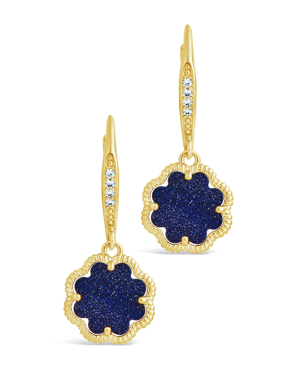 Rose Petal Short Drop Earrings