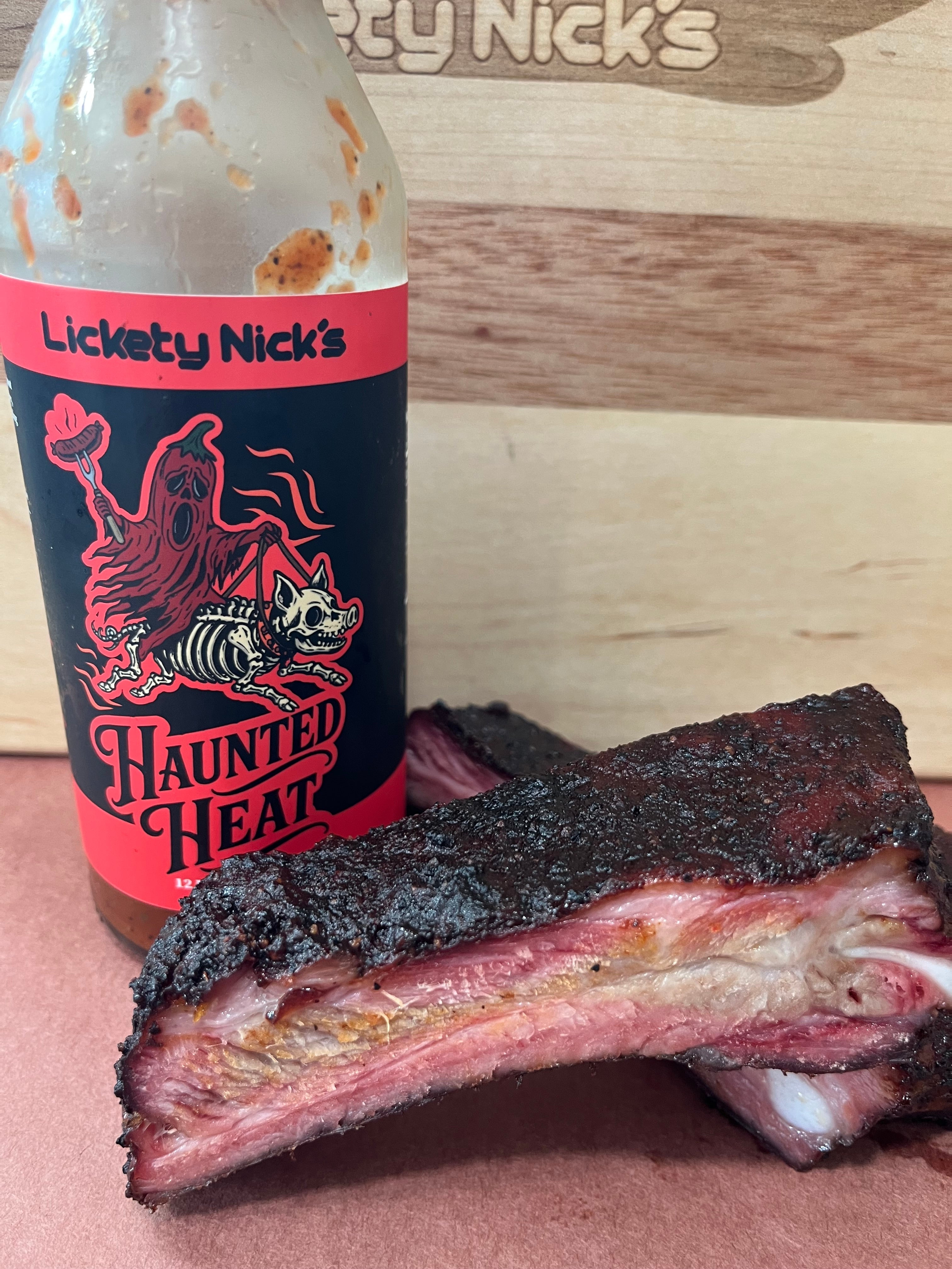 Haunted Heat BBQ Sauce, Sweet, smoky BBQ… then the heat haunts you