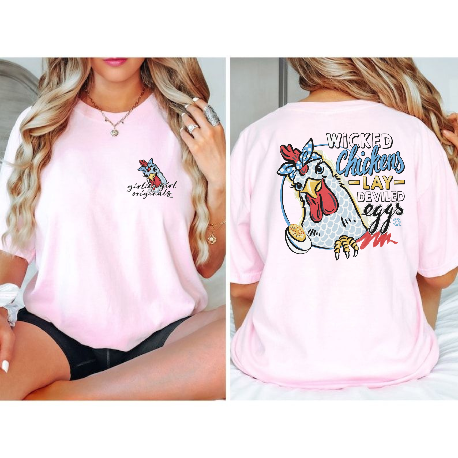 "EGGS" Heather Navy T-Shirt – Unisex Graphic Tee, Casual & Comfortable Cotton Blend Top