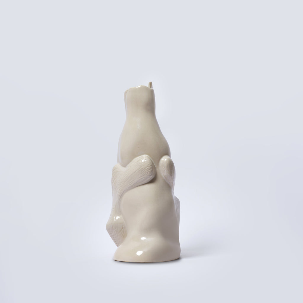 Embracing Unity Recycled Ceramics Vase Beige