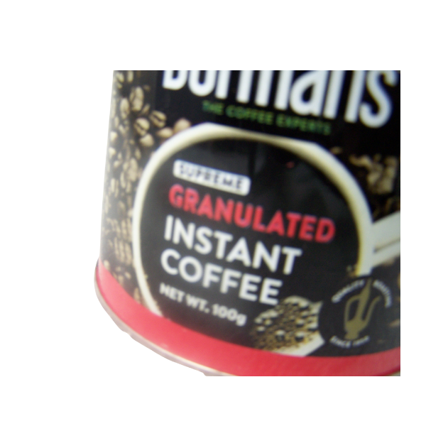 Dormans Supreme Granulated Instant Coffee 50g label detail close up