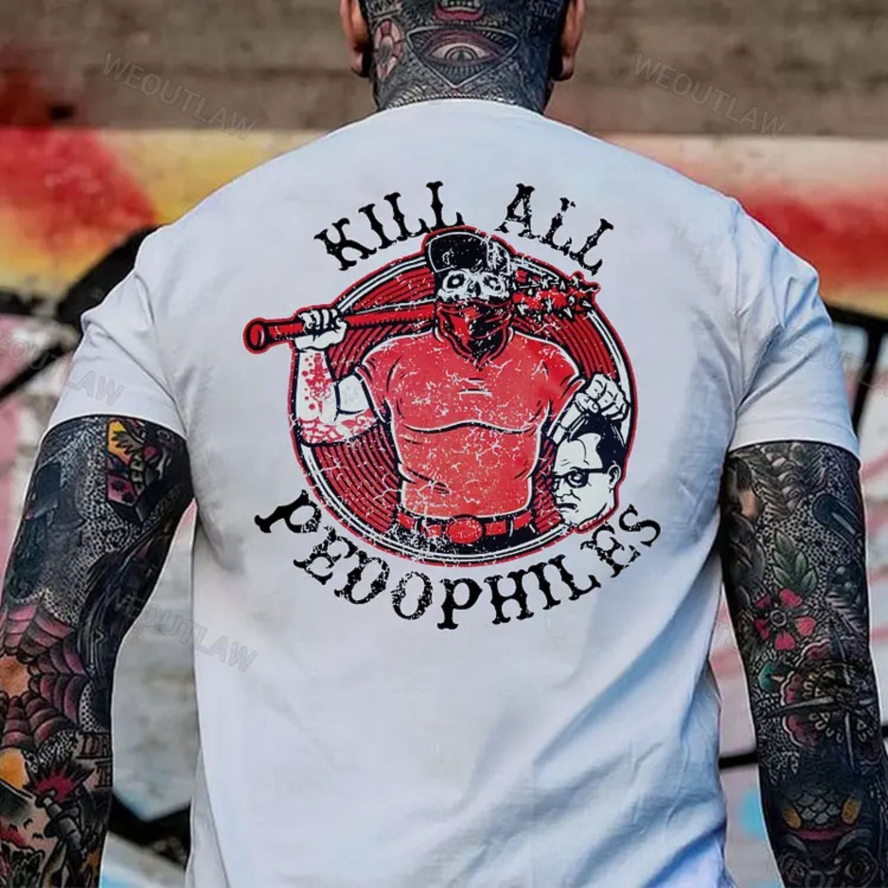 "End All Pedo" Print Shirt - Anti-Abuse Advocate Apparel, Unisex Statement Tee
