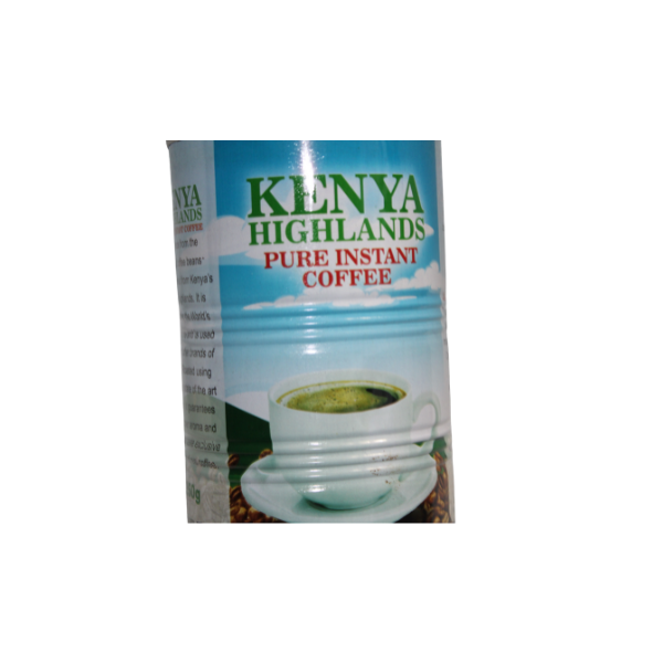 Kenya Highlands Pure Instant Coffee can front view