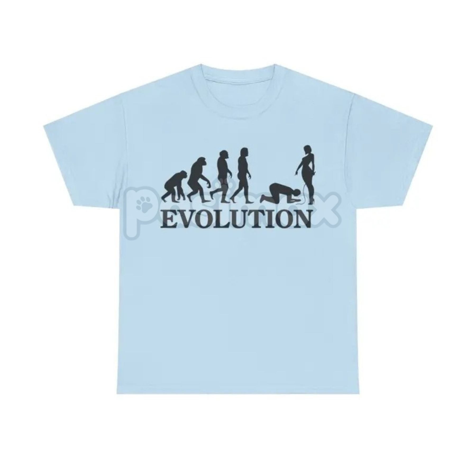 "Evolution Simp" Funny Graphic T-Shirt - Absurdist Meme Culture Unisex Cotton Tee, Ironic Statement Shirt