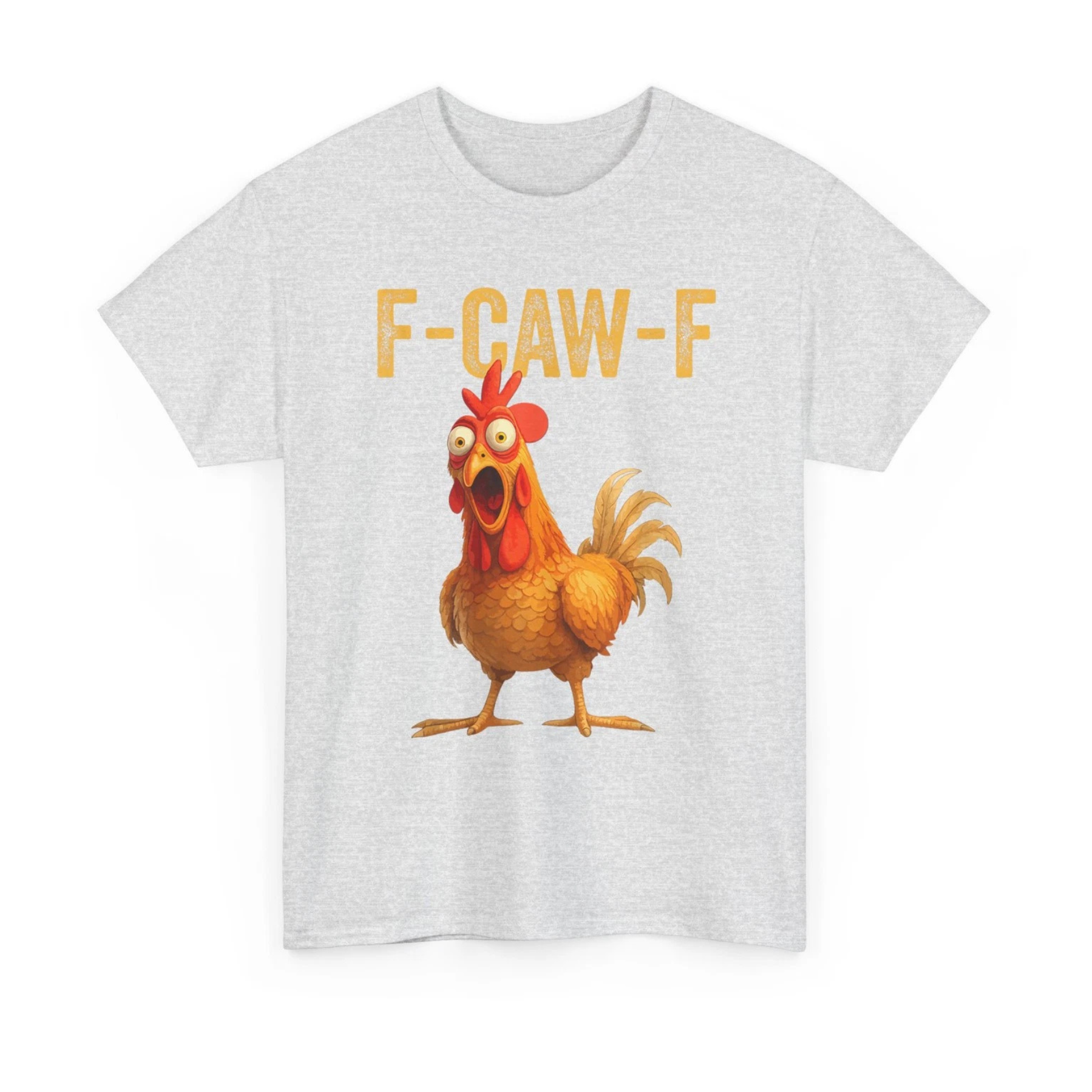 "F-CAW-F" Chicken T-Shirt – Funny Adult Humor Tee
