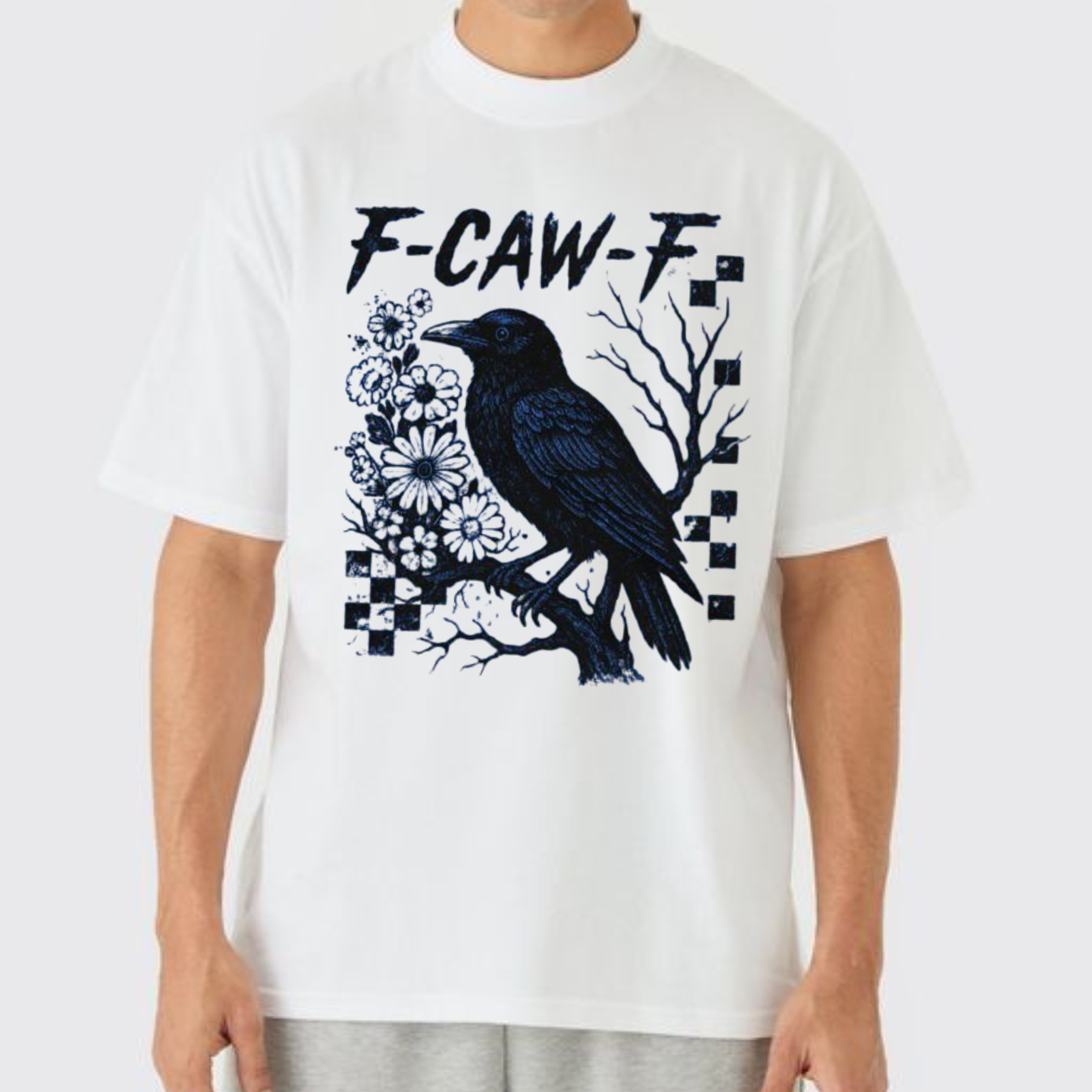 "F-Caw-F" Unisex T-Shirt - Funny Bird Pun Tee, Printed in USA