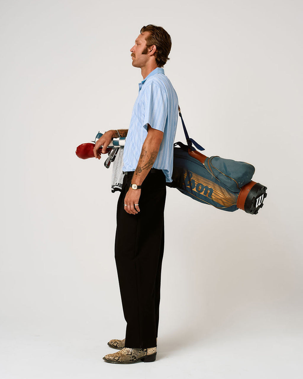 Homestead Men's Western Golf Polo – Sky