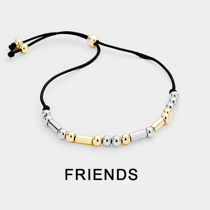 "Friends" Morse Code Cinch Bracelet