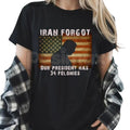 "FORGOT OUR PRESIDENT, Has 34 Felonies" T-Shirt - Funny Political Satire Graphic Tee, Premium 100% Cotton Patriotic Humor Shirt, Bold Sarcastic Election Year Top, Modern Redacted Text Statement Apparel, Soft Lived-In Anti-Establishment Gift