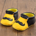Infant Soft Sole Mustache Walker Shoes