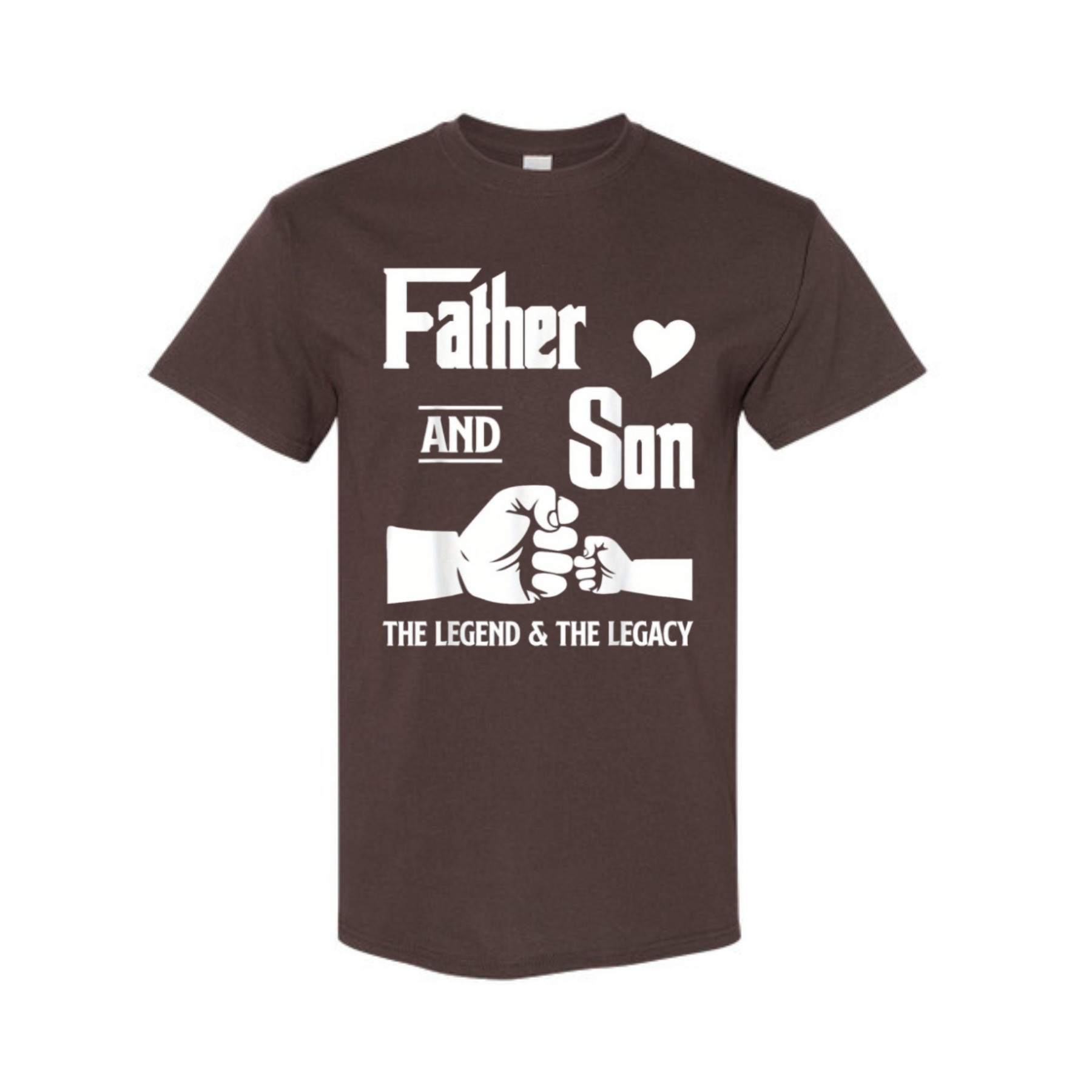 "Father and Son" Matching T-Shirts - Fists Design, Father's Day Gift