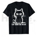 "Fluff Around And Find Out" Funny Cat T-Shirt – Humorous Gift for Men & Women
