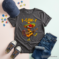 Kids F-CAW-F Rooster Cinco De Mayo T-Shirt, Funny Mexican Youth Tee