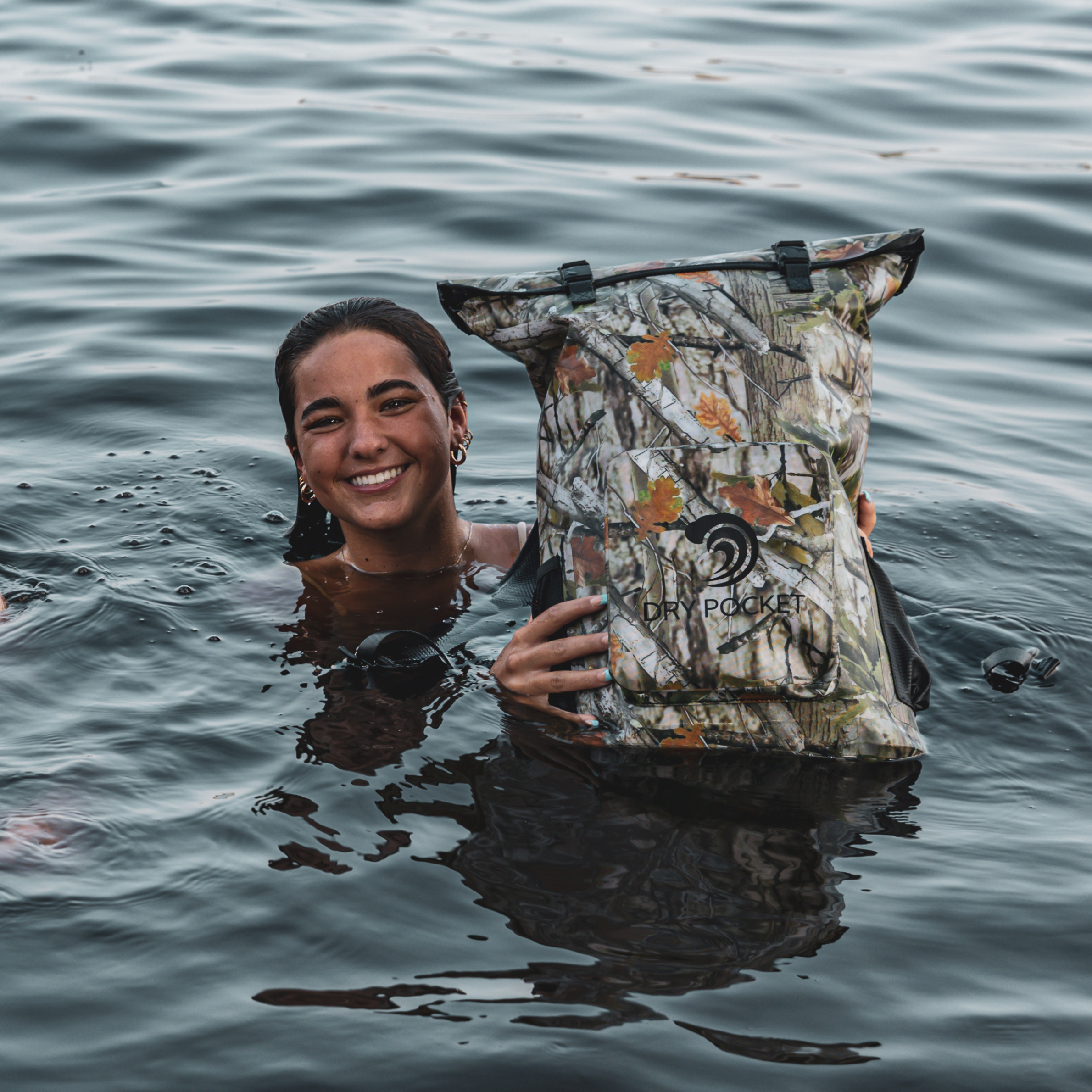 Waterproof Floating Backpack Dry Bag - Forest Camo