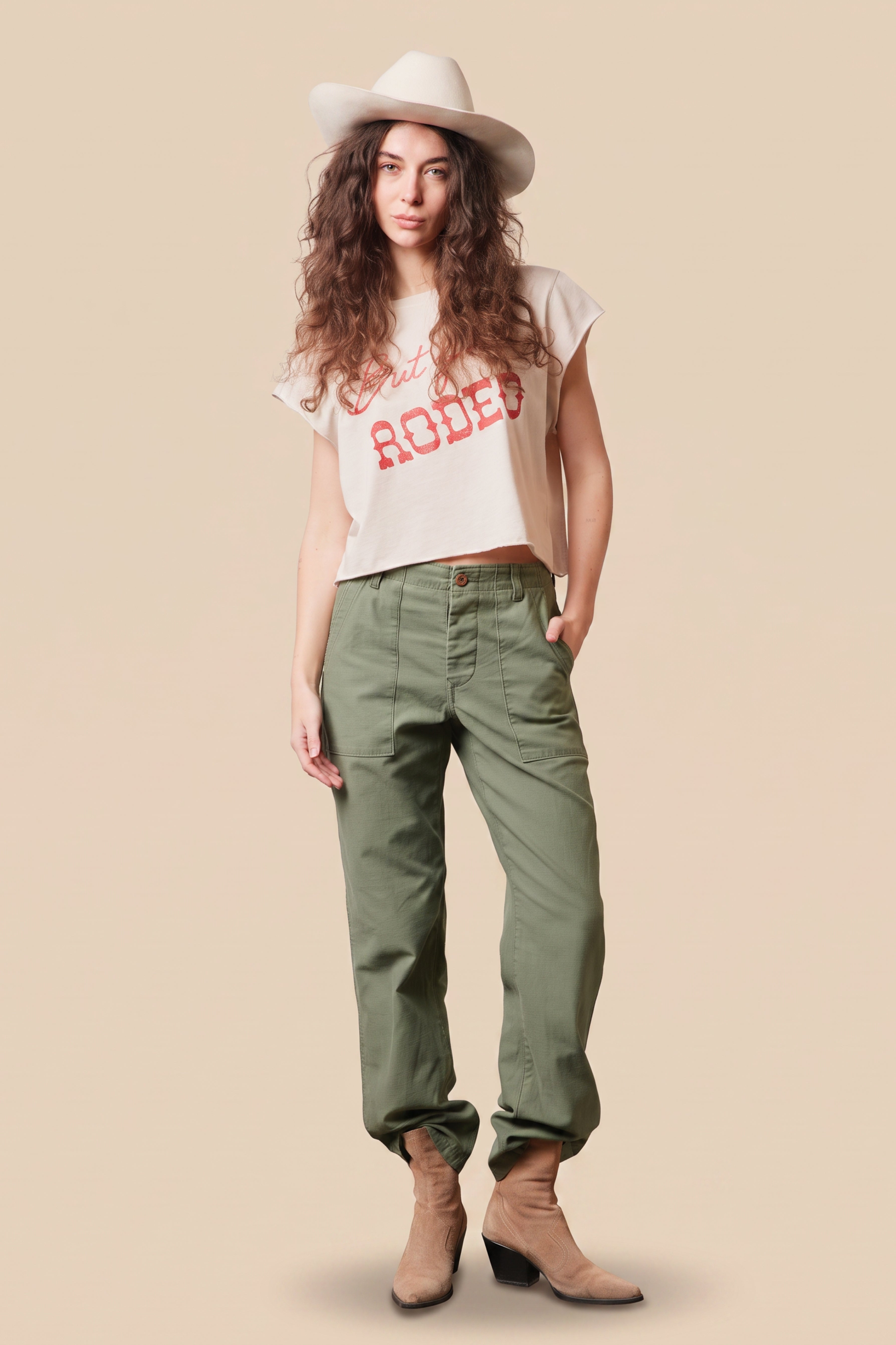 "But First, Rodeo" Crop Top