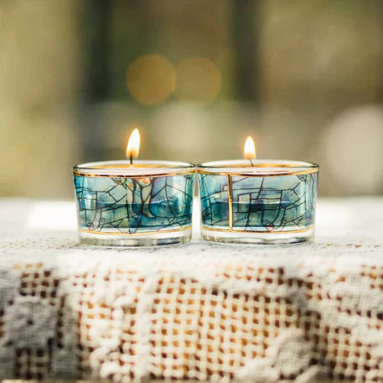 Luxurious and designed Judaica set - Chagall Blue Series