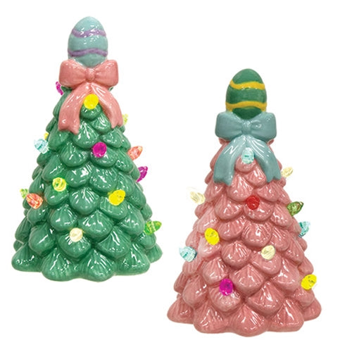 Assorted LED Ceramic Easter Egg Trees