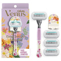 Rifle Paper Co. + Venus Women's Deluxe Smooth Sensitive Razor + 4 Refills - Imperfect Box