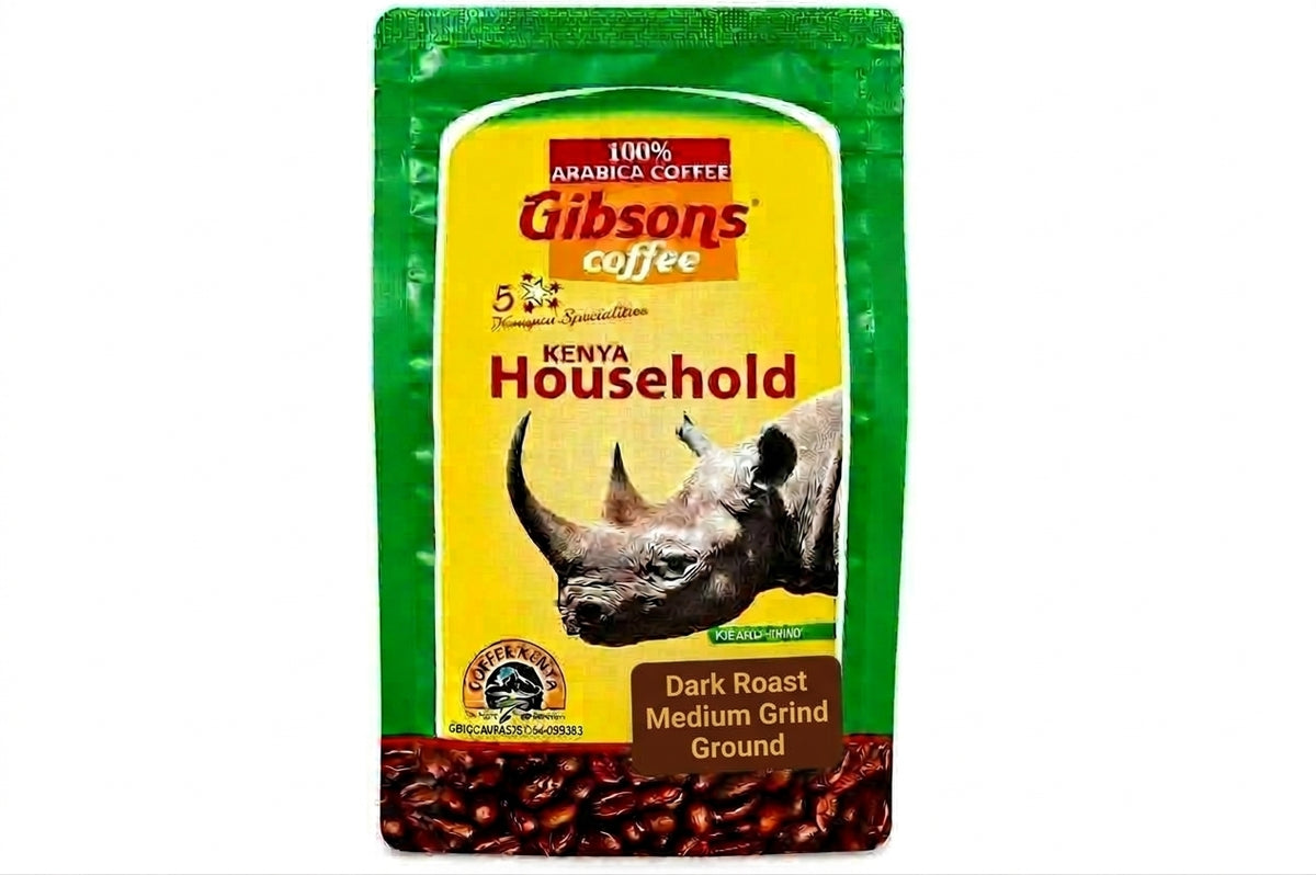 Gibsons Kenya Household Dark Roast Medium Grind Ground Coffee 400g
