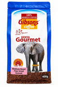 Gibsons Kenya Gourmet Medium Roast Fine Grind Ground Coffee 400g