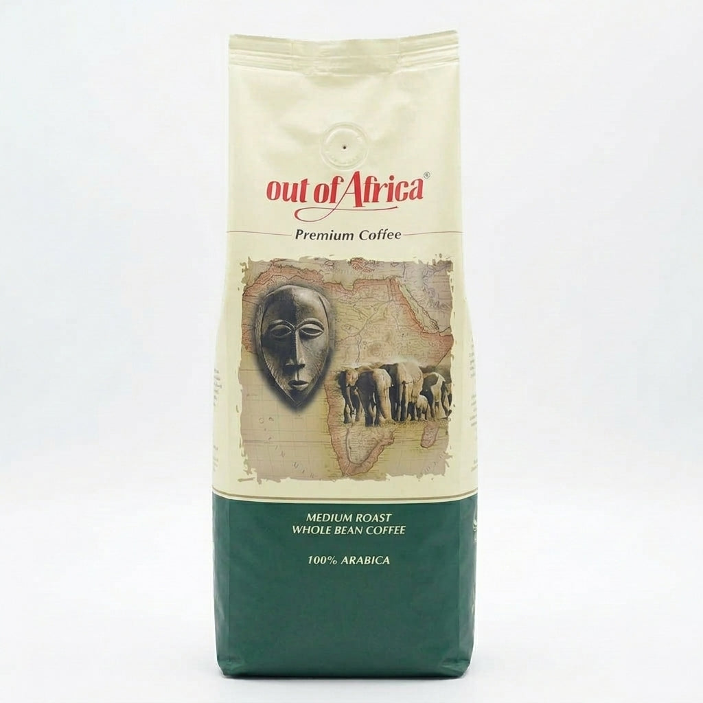 Out of Africa Medium Roast Whole Bean Coffee 250g