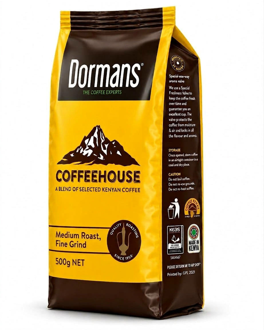 Dormans Coffee House Medium Roast, Fine Grind 500g