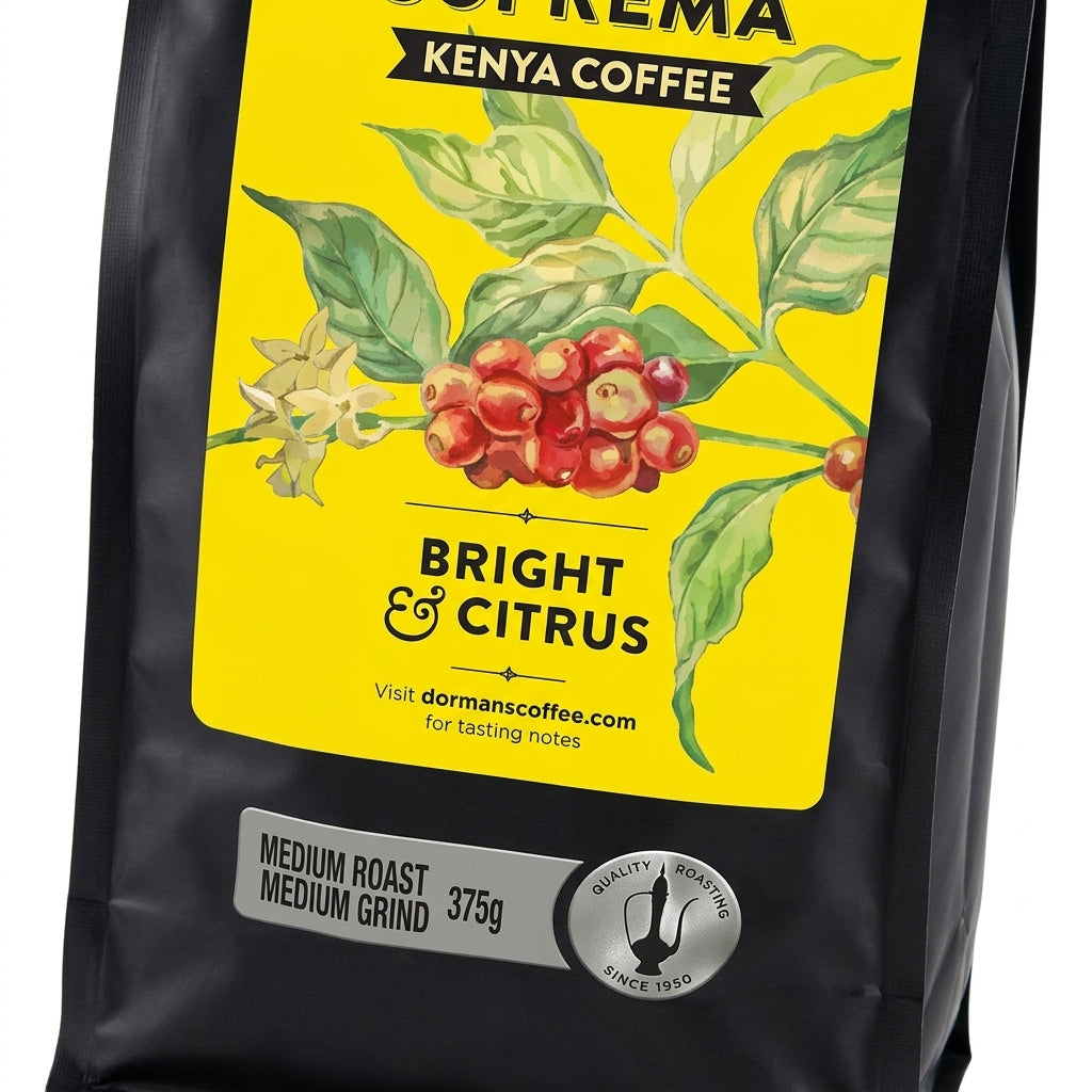 Dormans SUPREMA Kenya Coffee - Dark Roast, Medium Grind 375g