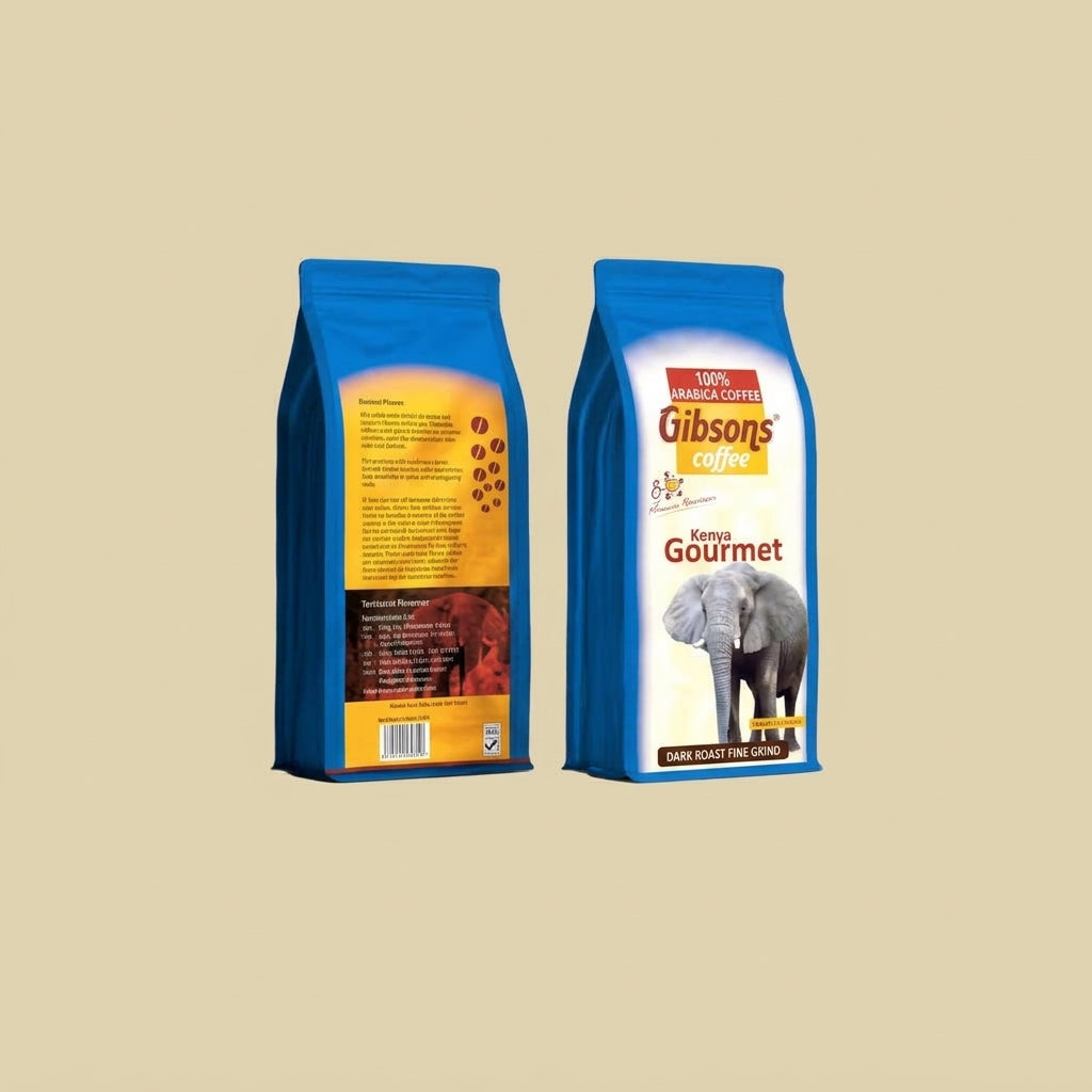 Gibsons Kenya Gourmet Dark Roast Fine Grind Ground Coffee 400g