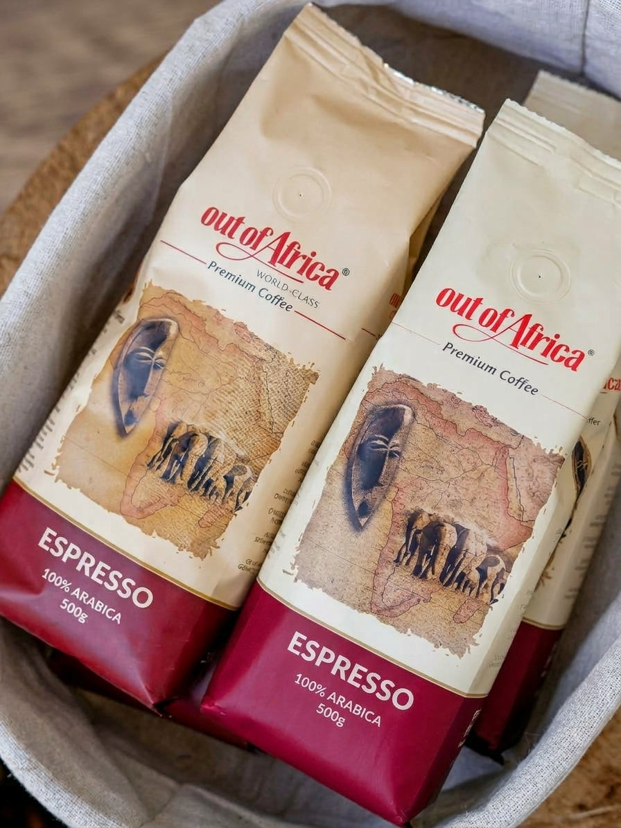 Out of Africa Espresso Roast Whole Bean Coffee 500g