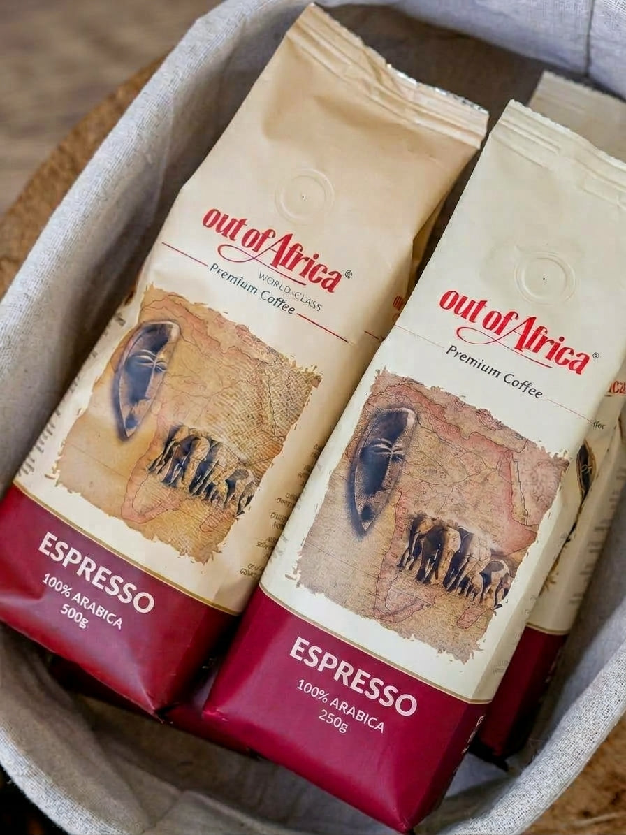 Out of Africa Espresso Roast Whole Bean Coffee, 250 g (8.82 oz)