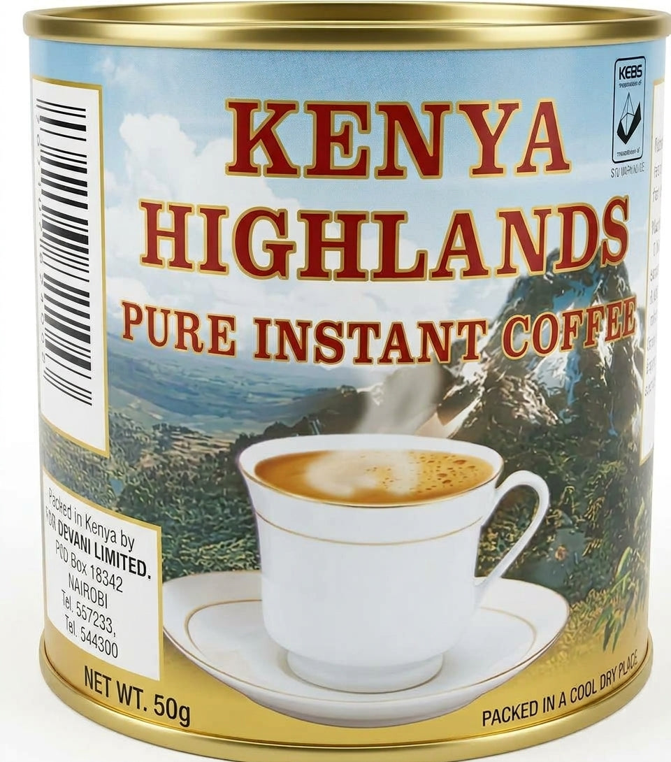 KENYA HIGHLANDS PURE INSTANT COFFEE 50g