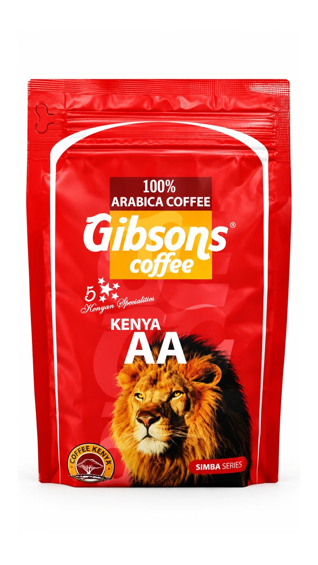 Gibsons Coffee Kenya AA Medium Grind Medium Roast 250g