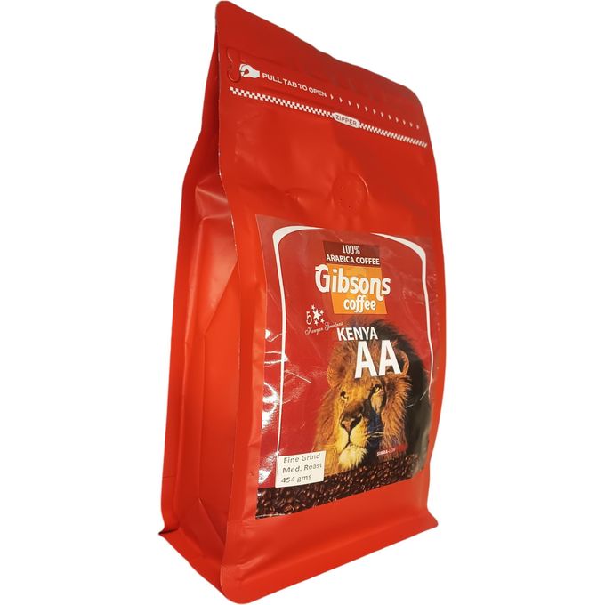 Gibsons Kenya AA Medium Roast Fine Grind Ground Coffee 400g