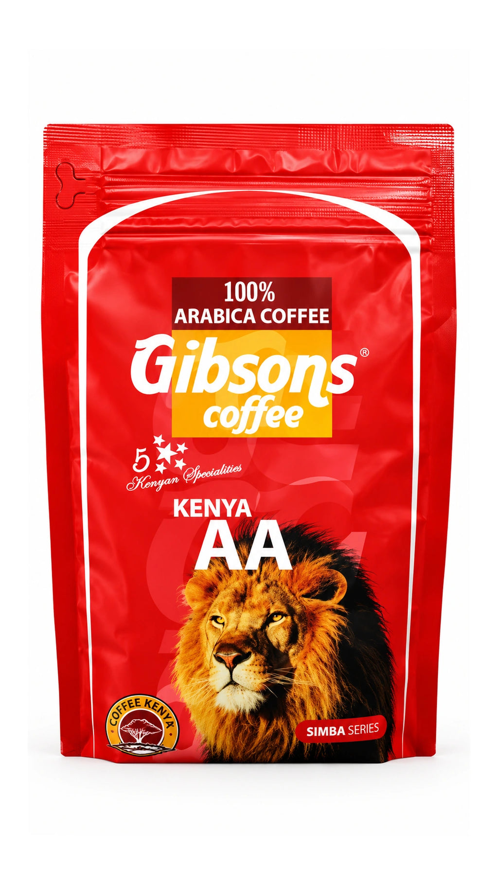 Gibsons Coffee Kenya AA Medium Grind Medium Roast 400g