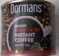 Dormans Supreme Granulated Instant Coffee 50g front can packaging