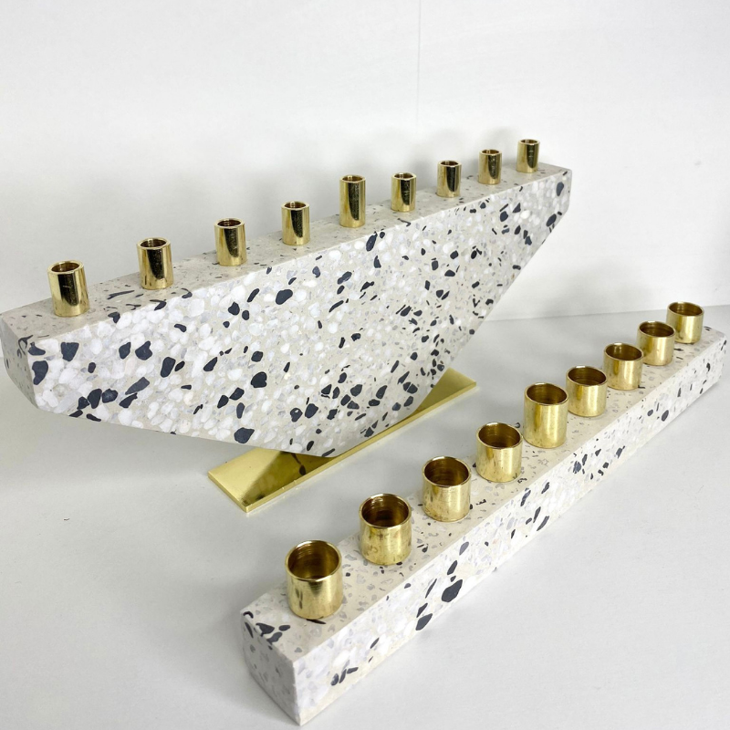 Modern Concrete Design for Hanukkah - Fancy Lady Series