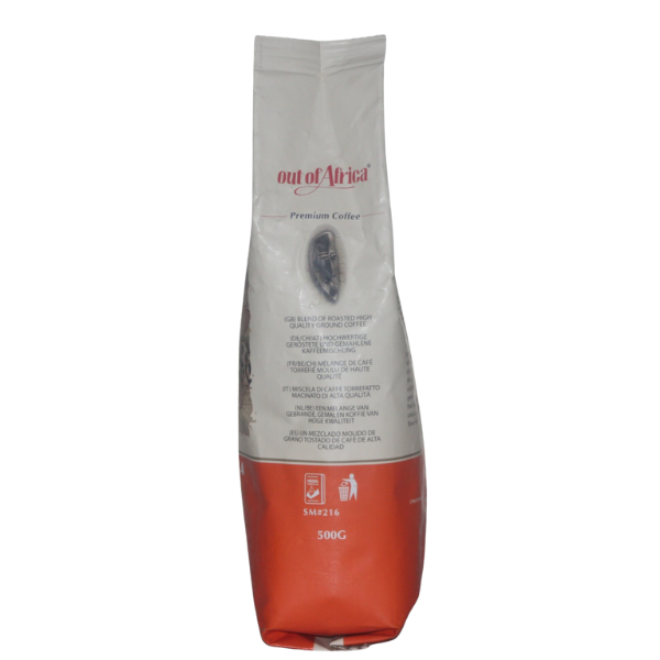 Out of Africa Mt Kenya Medium Roast Ground Coffee side package view
