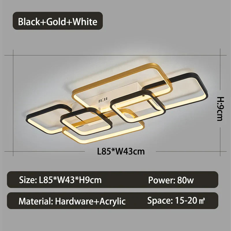 DecorBites™ Dimmable LED Ceiling Light for Living Room and Bedroom